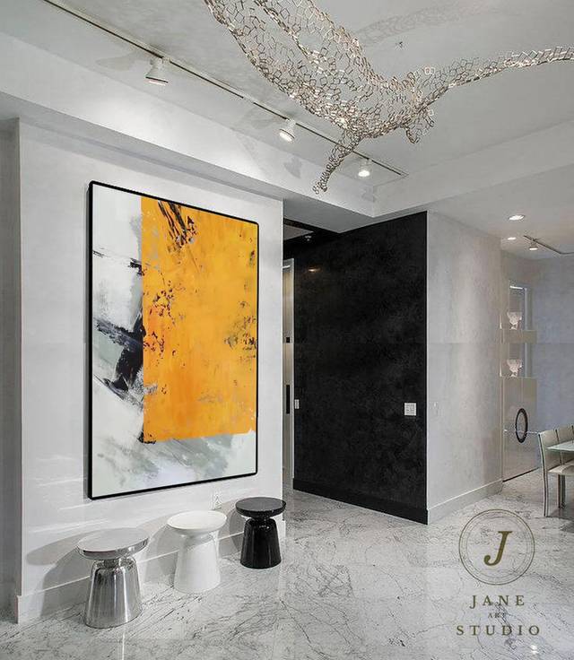 Style Hand-Painted Your - large black and white wall art